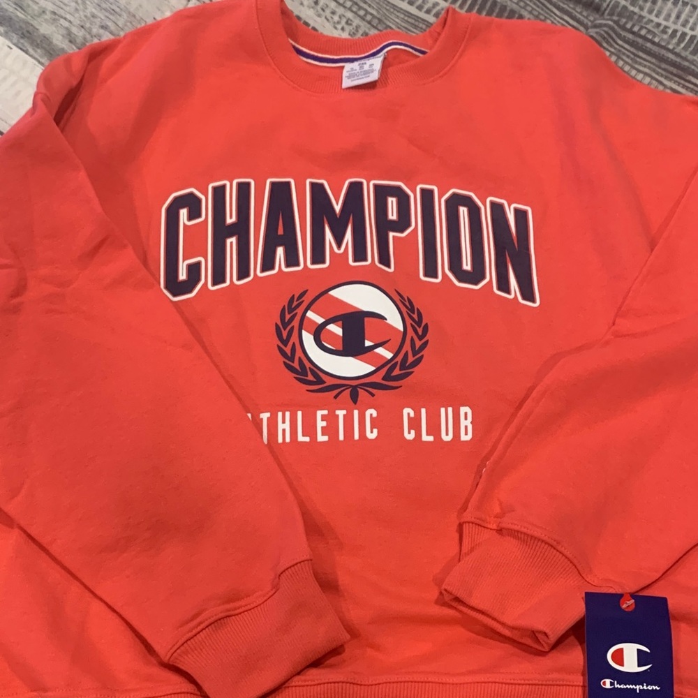 Champion Men's Bold Red Athletic Club Sweater